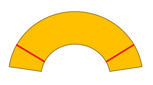 円錐加工 端曲げ量